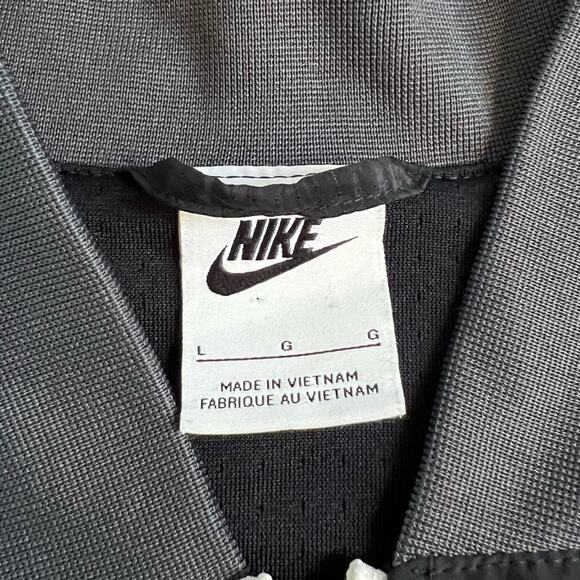 Nike Sportswear Youth Essentials Lined Bomber Textured Nylon Jacket Black Size L - Picture 7 of 9